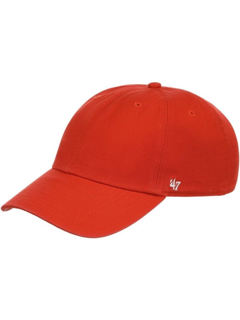 Unisex Adjustable Classic Clean Up Cap - Plain Orange Baseball Hat for All